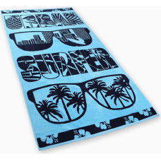 Decoking Pludmales dvielis 90x180 Urban Surfer 0555 tirkīza melnas brilles