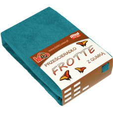 Frotē palags ar elastīgo joslu 80x160 tirkīza jūra 048 biezs 200g/m2