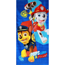 Pludmales dvielis 70x140 Paw Patrol Paw 3133 Suņu brigādes tornis bērniem