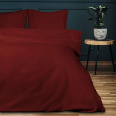 Satīna gultasveļa 140x200 bordo 20053 vienkrāsaina gluda
