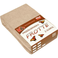 Frotē palags ar gumiju 70x160 bēšs 009 biezs 200g/m2