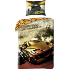 Kokvilnas gultas veļa 140x200 Fast and Furious 4714 automašīnas automašīnas Fast and Furious spilvendrāna 70x90