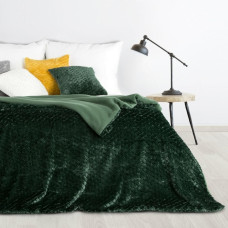 Dekoratīvā sega 200x220 Dzintara tumši zaļa