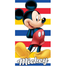 Pludmales dvielis 70x140 Mickey Mouse 9759 Mickey Mouse krāsainas svītras kokvilna