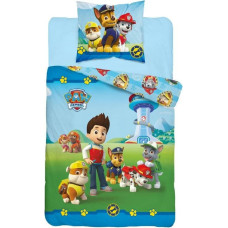 Kokvilnas gultas veļa 140x200 Paw Patrol Paw Ryder Rubble Chase Marshall Rocky Skye Zuma draugi 7984