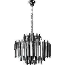 Dorothy piekaramā griestu lampa 70x57, dekoratīvs sudrabs, ar metāla un kristāla elementiem viesistabai, guļamistabai, moderns stils, klasisks glamūrs