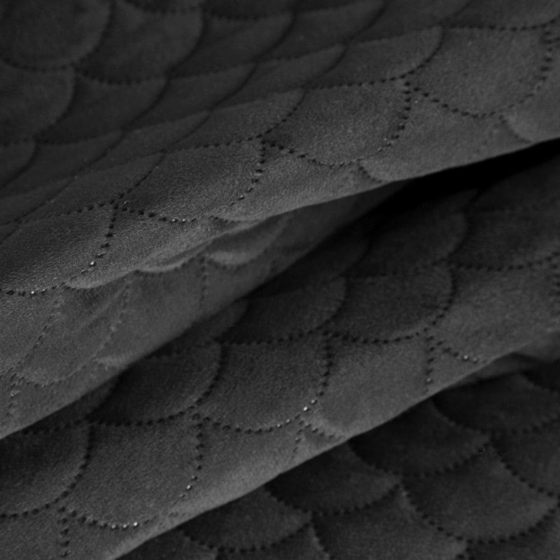 Dekoratīvais krēsla pārvalks 70x160 Ariel, melns samts