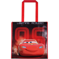 Automašīnas Auta Lightning McQueen iepirkumu soma sarkana 0022 bērnu soma ar ausīm