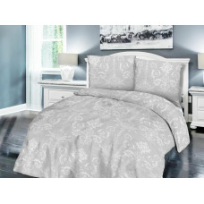 Kokvilnas gultas veļa 140x200 71447/1 glamūrīgi pelēki balti austrumu ornamenti Cottonlove