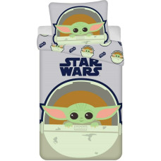 Kokvilnas gultas veļa 140x200 Star Wars 8629 Star Wars The Child spilvendrāna 70x90
