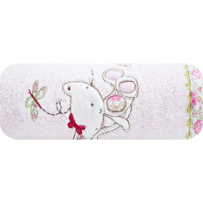 Bērnu dvielis 50x90 Baby 4 rozā pele 450g/m2 frotē