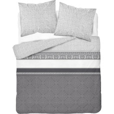 Flaneļa gultas veļa 160x200 2416 B grafīta pelēka Glamour austrumu ornamenti Flaneļa Sākums 1