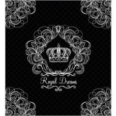 Dekoratīvais gultas pārklājs 220x240 K 40 Royal dreams melns balts Holland 2