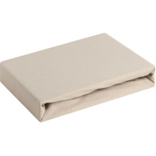 Džersija palags ar elastīgo joslu 120x200 bēšs augstajam matracim 25 cm 160 g/m2