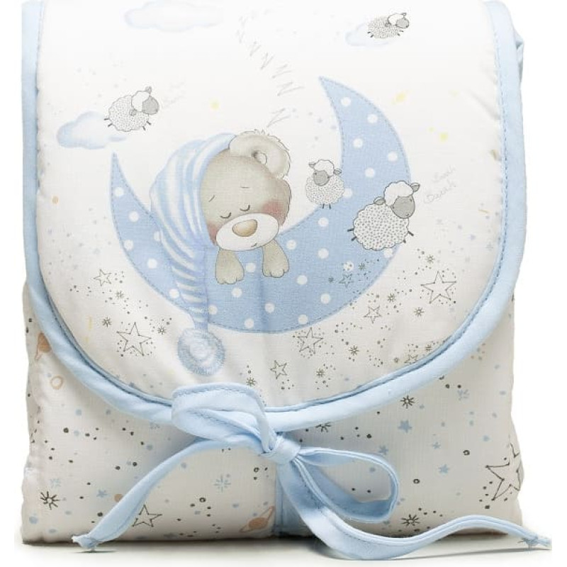 Interbaby Pārtinamais galds, ceļojumu matracis, 45x75, guļo&scaron;ais zils lācītis