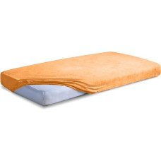 Frotē palags ar gumiju 90x200 aprikoze 08 Premium