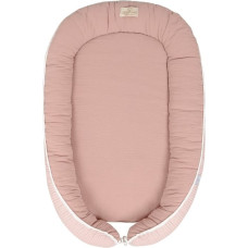 Prestige Muslin baby Nest 55x80 tumši rozā pozicionēšanas matracis