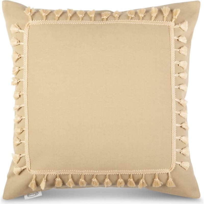 Dekoratīvā spilvendrāna 45x45 Boho 2 bēša