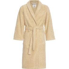 Prestiż XS bēšs kokvilnas viesnīcas frotē peldmētelis, 450g/m2