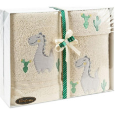 Dvieļu komplekts T/0498 3 gab Baby 40 30/50 50/90 70/140 krēms dāvanu komplekts 450g/m2