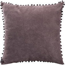 Dekoratīvā spilvendrāna 45x45 Ponpon 340 tumši pelēka 220g/m2