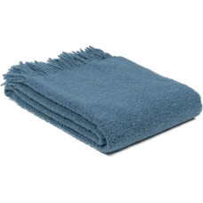 Merino vilnas sega Bukle 140x200 zils džinss ar bārkstīm