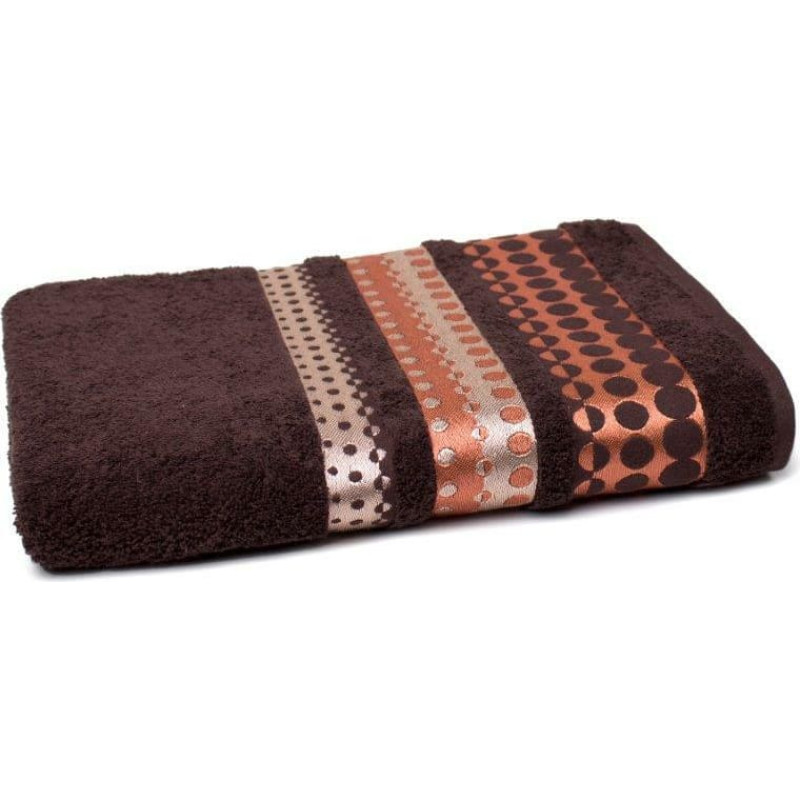 Sudraba dvielis 70x140, brūns frotē, 500 g/m2