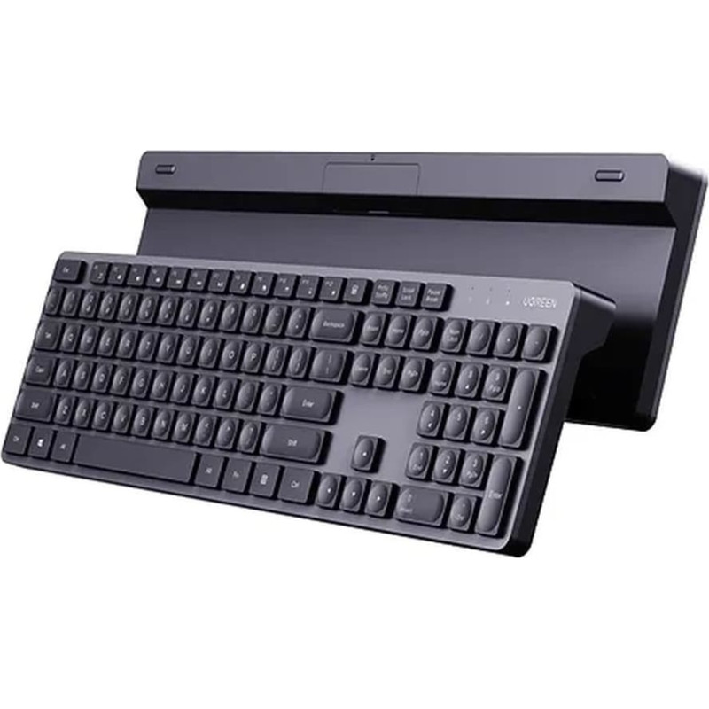 Ugreen NumLock 2.4GHz bezvadu tastatūra datoram, melna