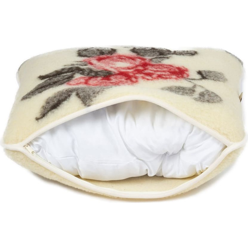 Merino vilnas spilvens 40x70 Rosso sarkans Rehabilitācijas līdzekļi, gultas veļa, sasilšanas līdzekļi