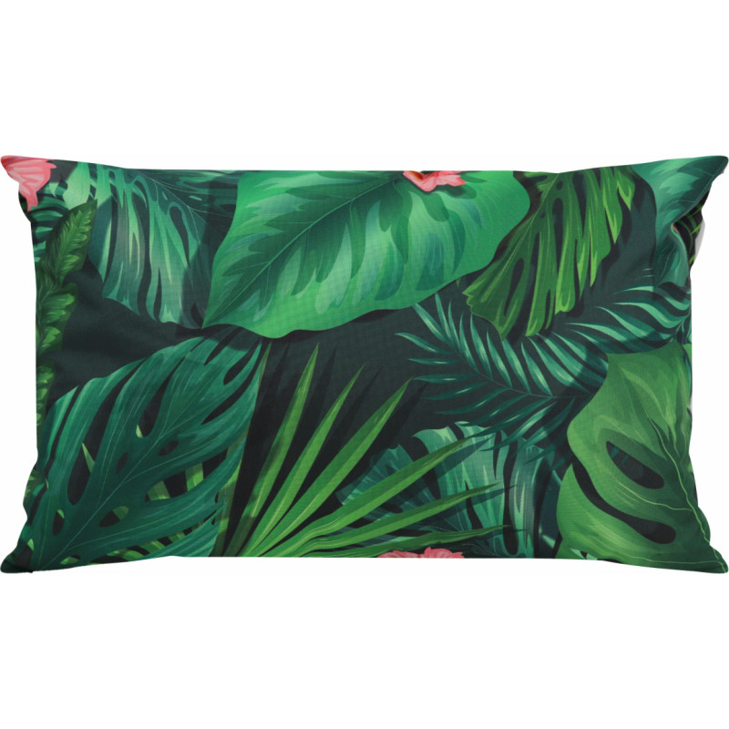 Botānisks ūdensizturīgs spilvens ar UV filtru 40x60 Džungļu lapas zaļas