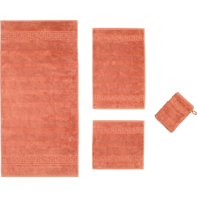 Cawoe Noblesse dvielis 80x160 ķieģelis 387 frotē 550g/m2 100% kokvilnas vanna