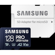 Atmiņas karte Samsung MicroSDXC 128GB PRO Ultimate with Adapter