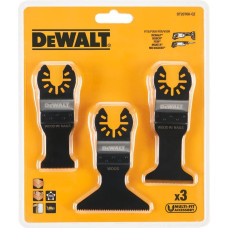Dewalt-Akcesoria 3 zāģa asmeņu komplekts daudzfunkcionāliem instrumentiem koka griešanai ar naglām, PVC, ģipškartona plāksnēm, DeWalt [DT20760-QZ]
