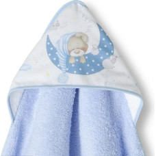 Interbaby Peldkostīms 100x100 Lācītis 2 zils dvielis ar kapuci