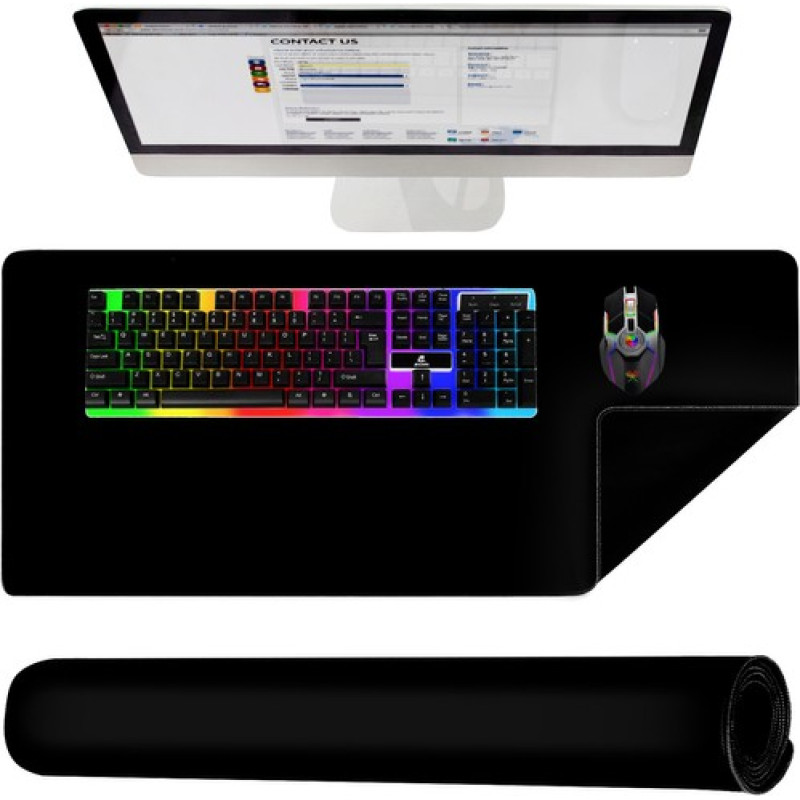 Noname Mouse and keyboard pad - black P18625