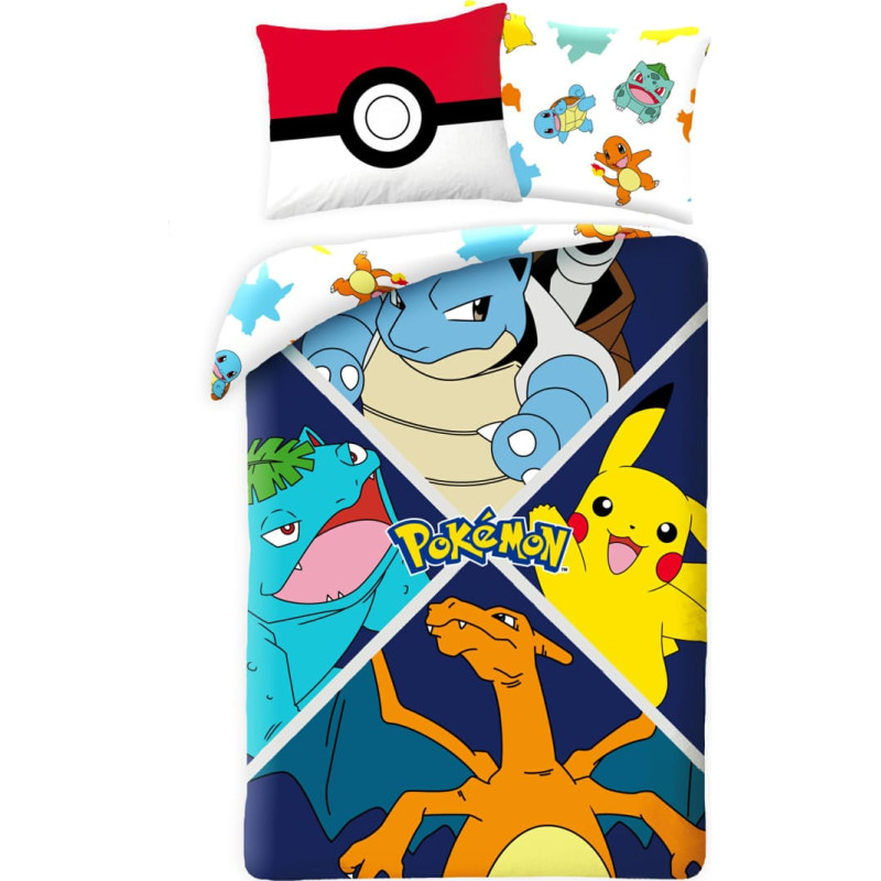 Bērnu gultas veļa 140x200 Pokemon micro 10