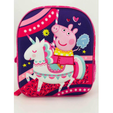 3D bērnudārza mugursoma Peppa Pig 2 tumši zila rozā P24