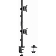 Monitora stiprinājums Gembird Adjustable 2-display Vertical Desk Mount