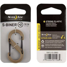 Nite Ize - S-Biner #2 plastmasas melnie vārti - Coyote - SBP2-03-28BG