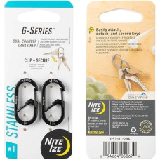 Nite Ize - G-Series #1 - 2 Pack - Melns - GS1-01-2R6