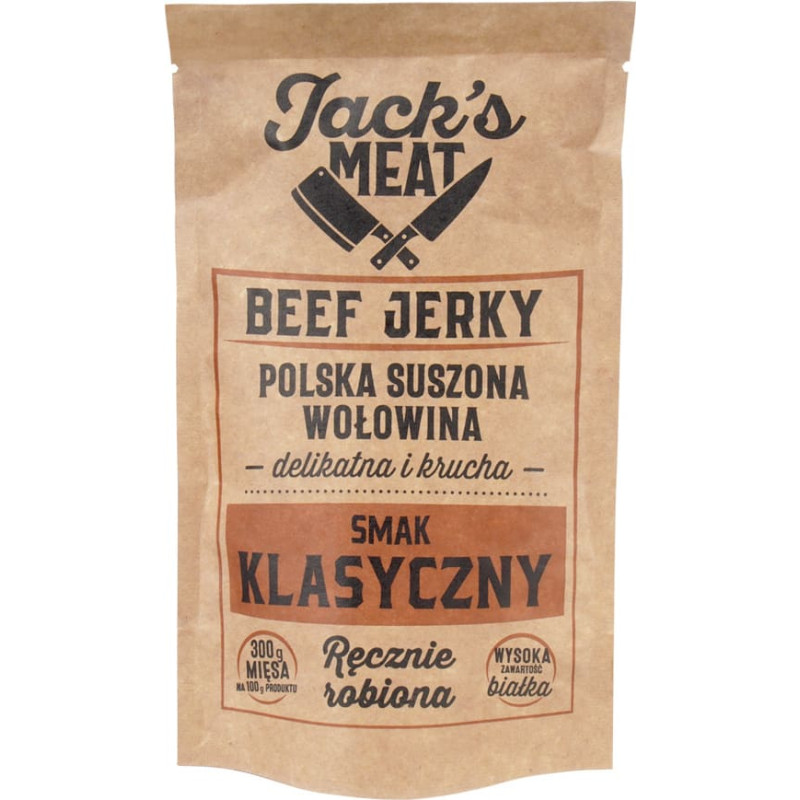 Jack's Meat - Žāvēta liellopu gaļa - Classic - 104 kcal - 30 g