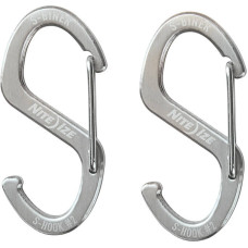 Nite Ize - Karabīne S-Biner Hook 'N Hold S-Hook Small - 2 gab. - Tērauds - Sudrabs - SBHS-11-2R3