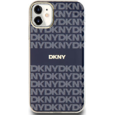 Dkny PC|TPU Repeat Pattern Tonal Stripe Magsafe Case for iPhone 11 Blue