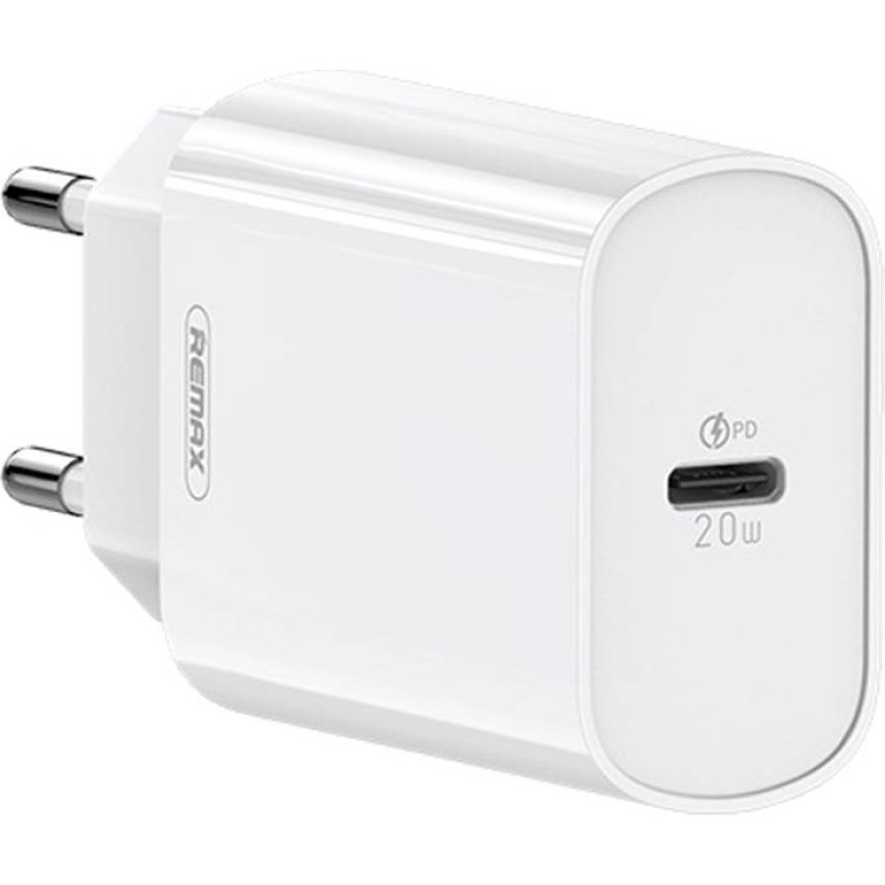 Wall charger Remax, RP-U70, USB-C, 20W (white)