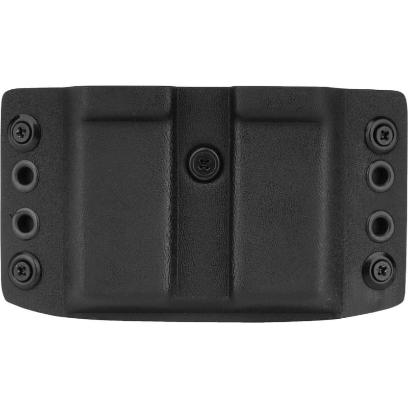 Doubletap GEAR — OWB Kydex dubultā žurnāla turētājs priekš P-07/09/10, M&P9, SFP9, P320 — melns