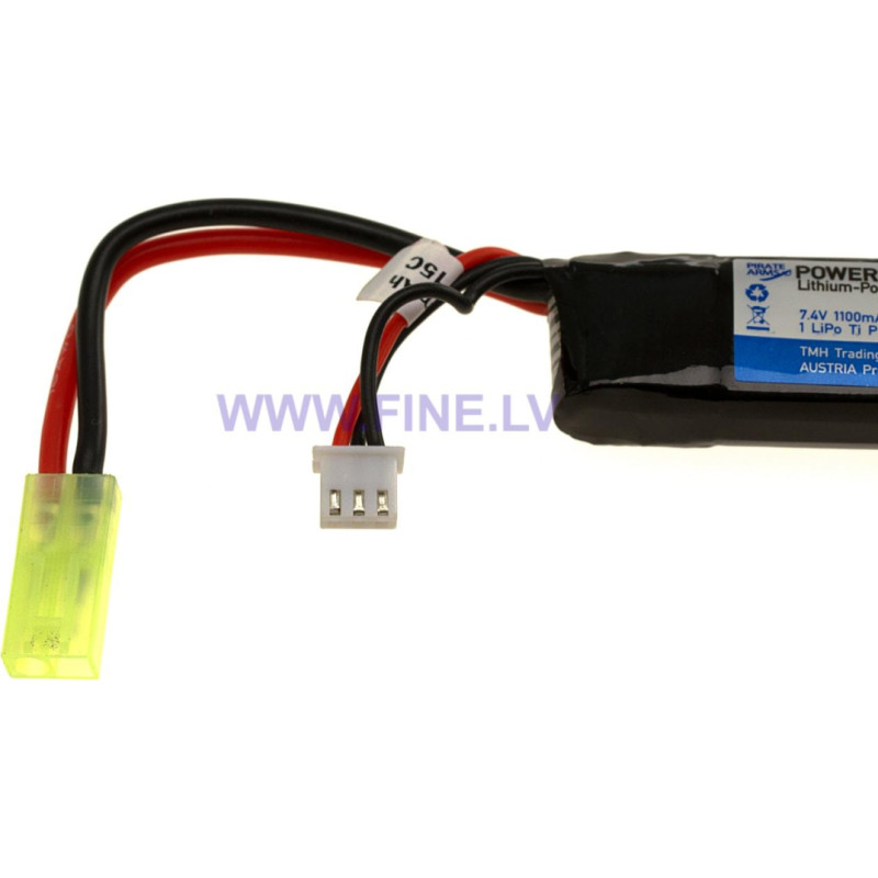 Pirate Arms Lipo 7.4V 1100mAh 20C Stock Tube Type