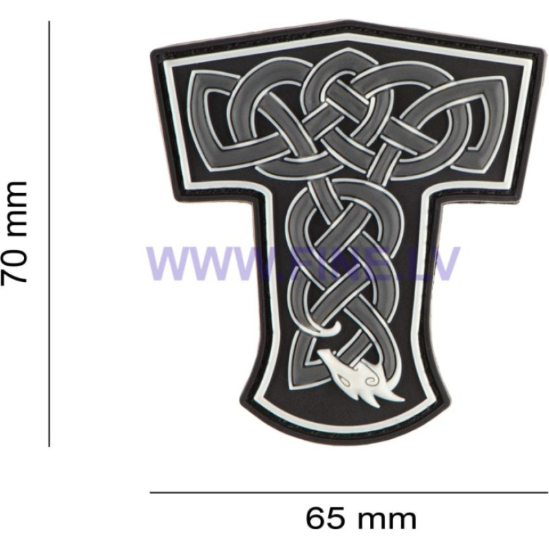 JTG Thors Hammer Dragon Rubber Patch