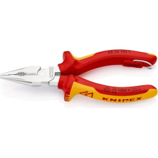 Knipex VDE izolētas kombinētās knaibles ar smailām spīlēm, 145mm [08 26 145 T] ar drošības āķi