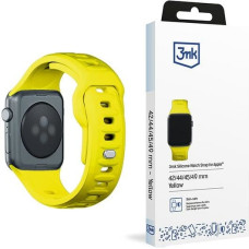 3MK Silicone Watch Strap żółty|yellow dla Apple Watch 42|44|45|49mm