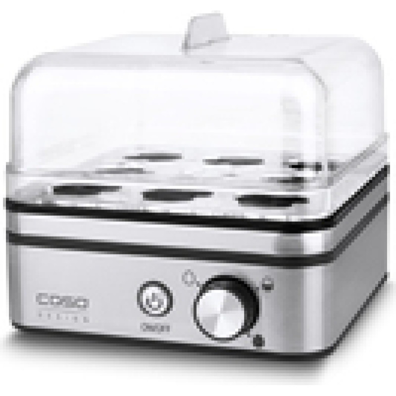 Caso E9 egg cooker 8 egg(s) 400 W Stainless steel Transparent